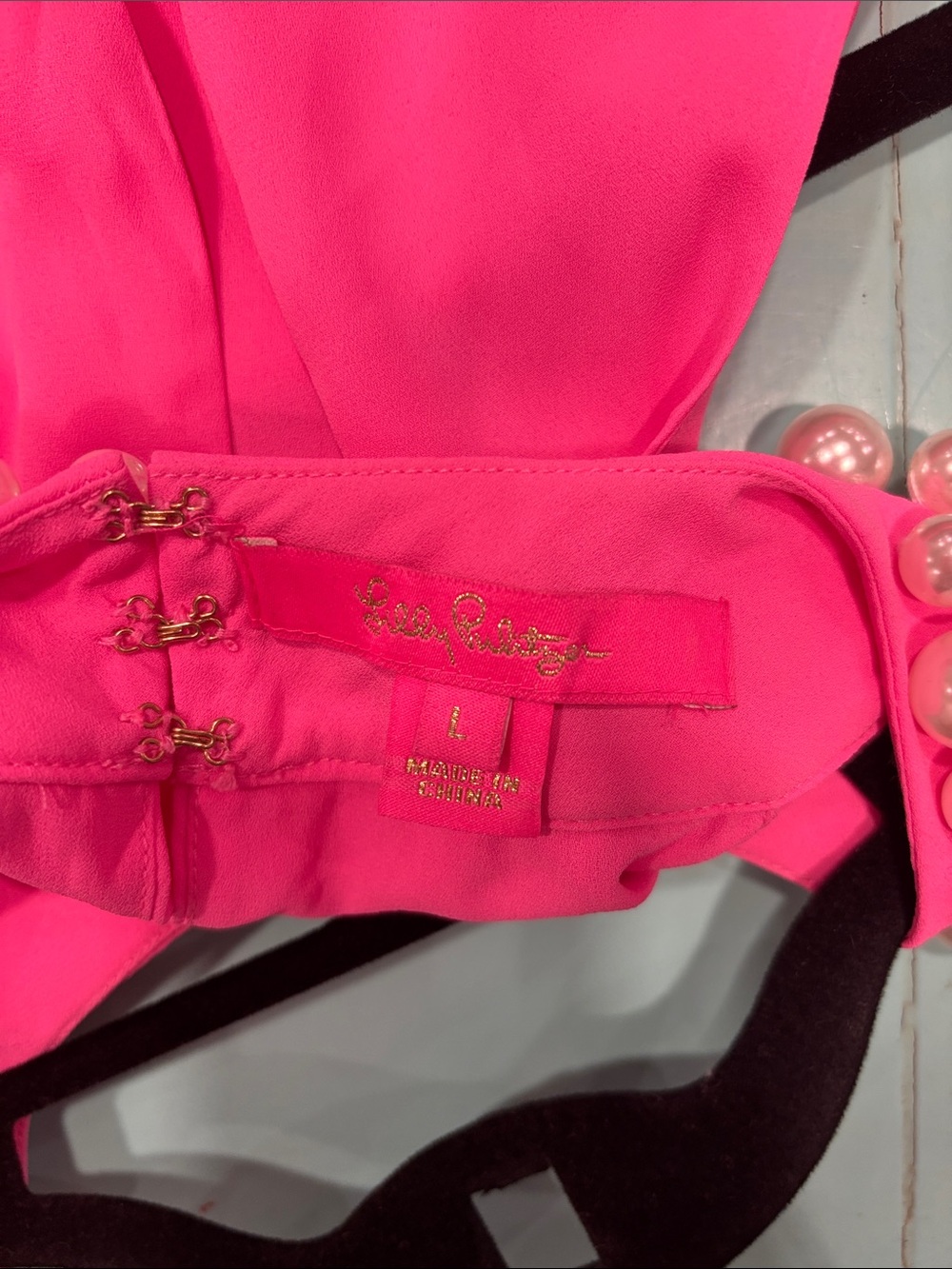 Lilly Pulitzer Pink Pearl-Embellished Halter Camisole - Picture 2 of 3